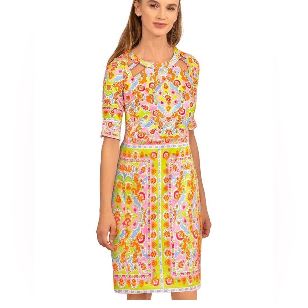 #625 Gretchen Scott Peek-a-Boo Dress size XXS(Shrimp) NWT